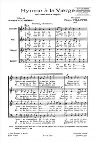 Villette: Hymne a la Vierge SATB published by Durand